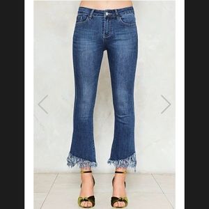 Skinny Denim Flare Jeans